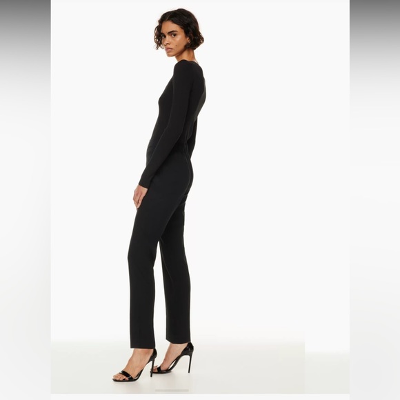 • Aritzia / Babaton • Women’s Conan Pant Mid-rise trousers Black 0 Japanese - Picture 3 of 7